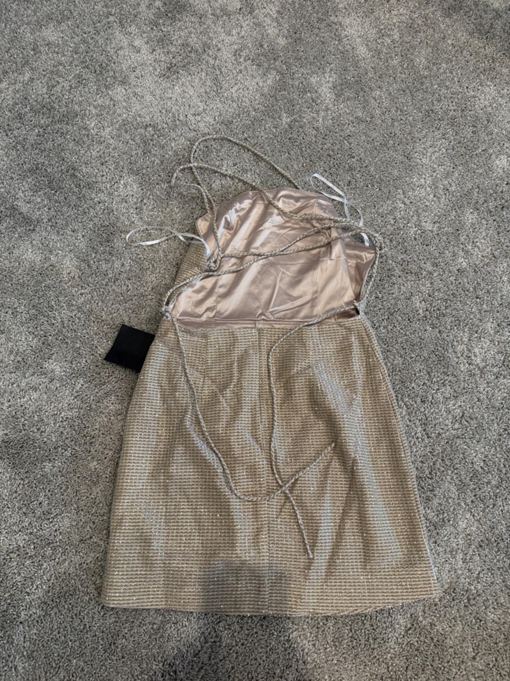Lulu’s Earned Your Win Metallic Lace minidress - Picture 3 of 5